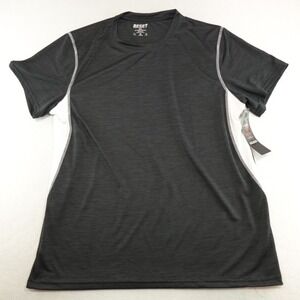 NWT Reset Shirt Men's 2XL Black‎ White Workout Gym Stretch MCDF-02